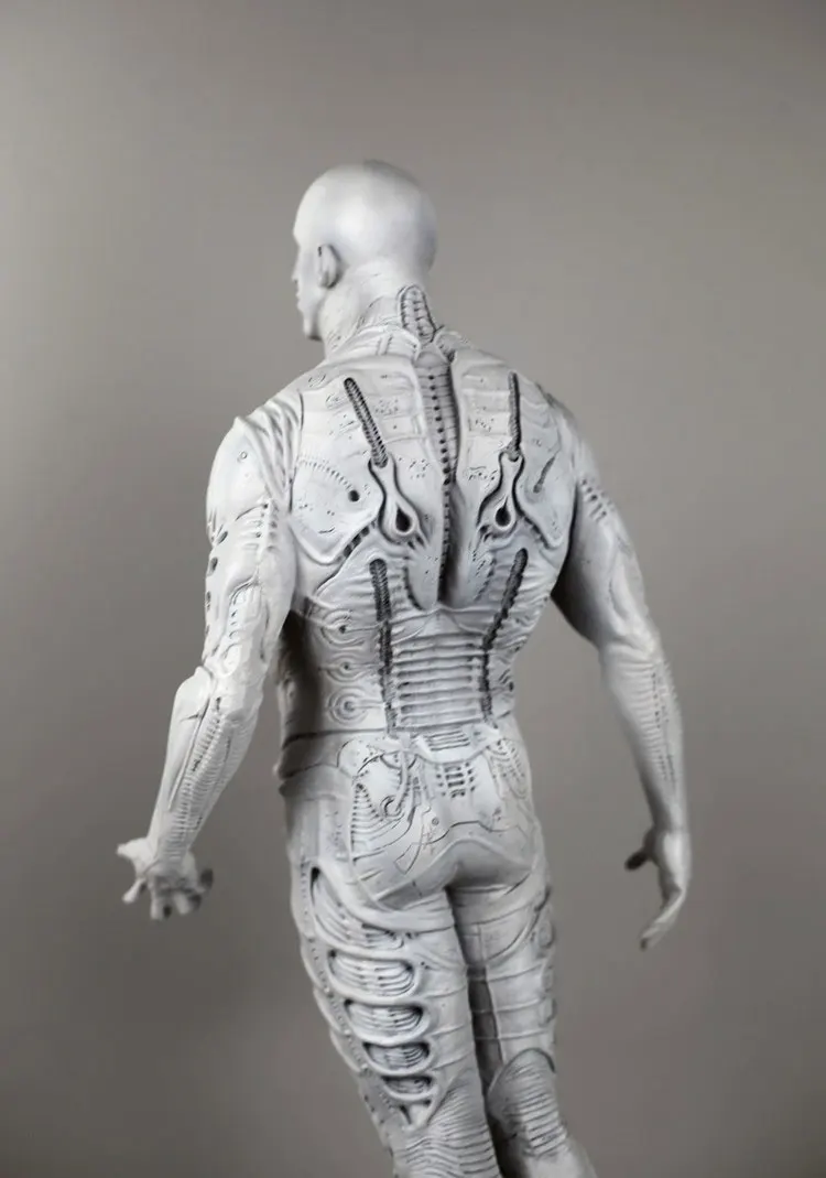 56 см высота Прометей чужой инженер космический рыцарь миниатюрное моделирование DIY неокрашенные художественные куклы для рисования Изысканная Смола Модель