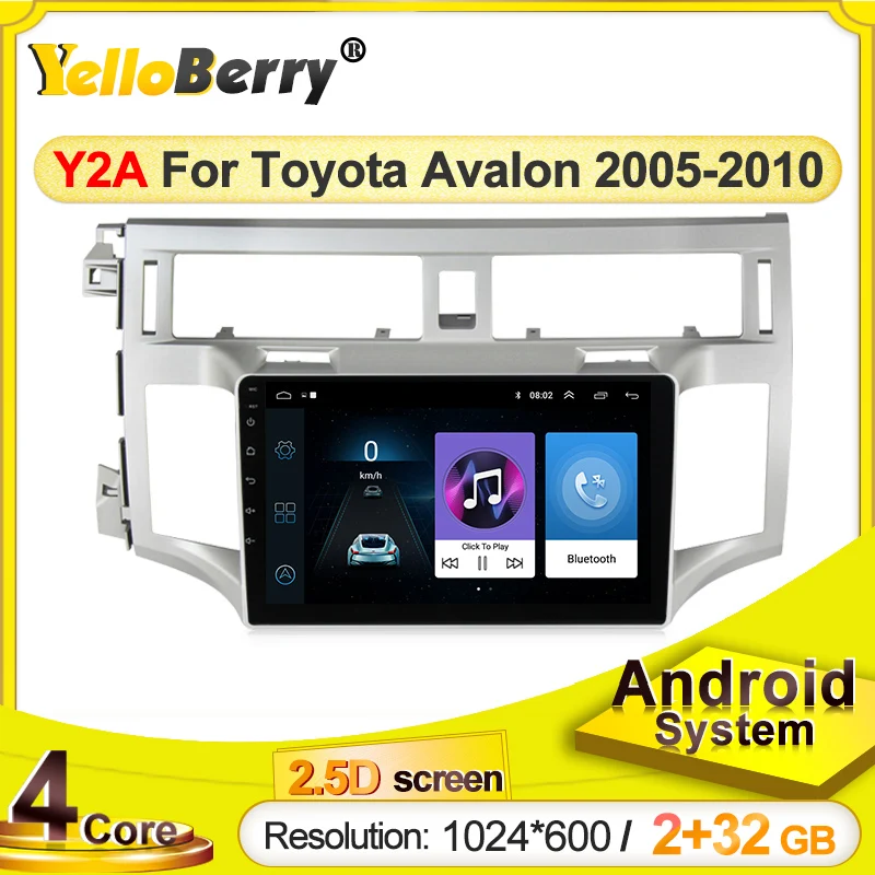 Автомобильный DVD-плеер с четырехъядерным процессором Android для Toyota Avalon 2007 2008 2009 2010