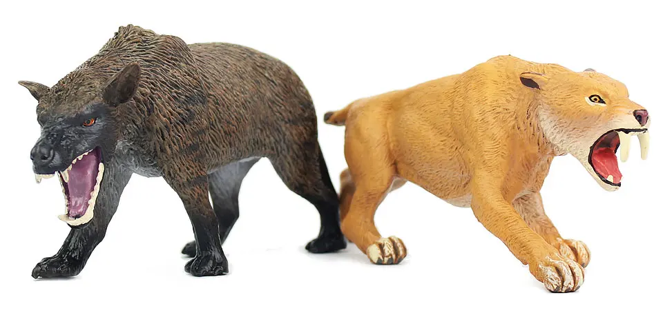 Wiben Mammoth Sabre Wulf Canis dirus модель животного пластиковые фигурки и игрушки развивающий подарок для детской коллекции