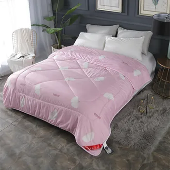 

Summer Spring Thin Silk Quilt Blanket for Bed Air Conditioning Comforter Single Twin King Bedspread Bed Cover Bedding Coverlet