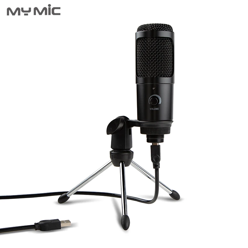 My Mic BM009U конденсаторный микрофон Студийный USB микрофон Профессиональный с подставкой для компьютерных игр прямая трансляция
