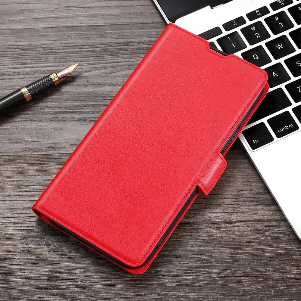 Leather Flip Wallet Phone Case with Magnetic Closure