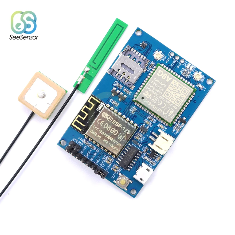 ESP8266 ESP-12S A9G GSM GPRS+ gps IOT Node V1.0 модуль IOT макетная плата модуль сотовой связи с Wi-Fi gps отслеживанием