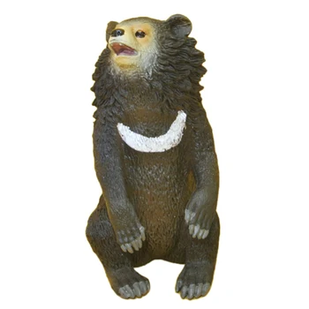 

TLAND Malay Bear Toy Model PVC Toy Home Decorations Children Education Holiday Gift