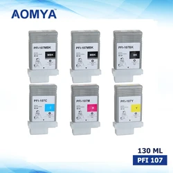 PFI-107 PFI107 Ink Cartridge For Canon iPF670 iPF680 iPF685 iPF770 iPF780 iPF785 130ML 6Colors with Chip and Ink