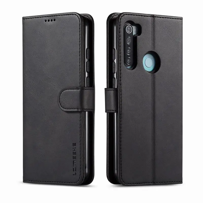 Кожаный чехол для Xiaomi Redmi Note 8 роскошный винтажный флип-кошелек из искусственной