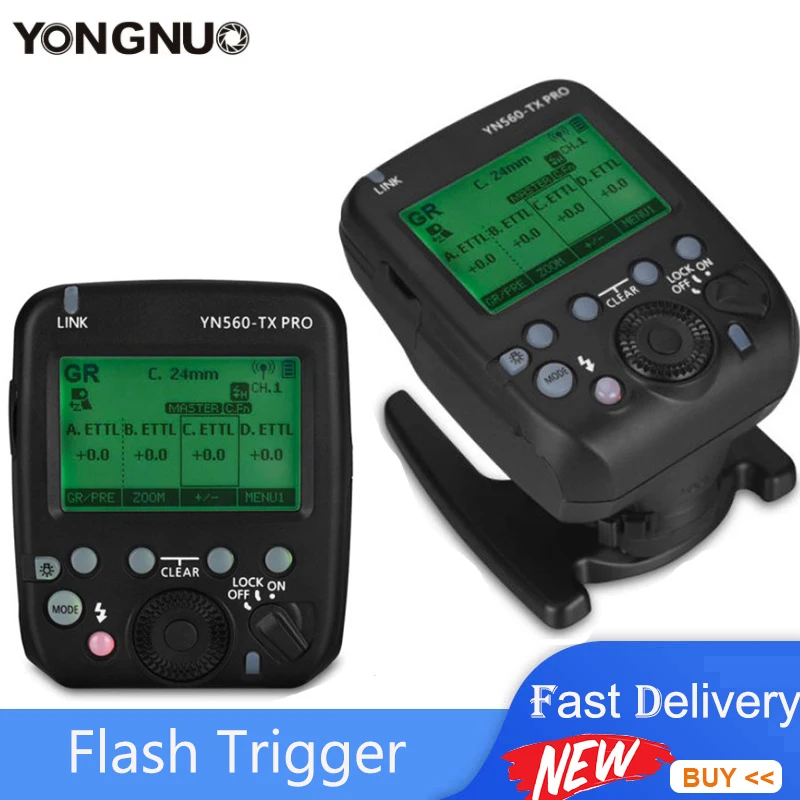 

YONGNUO YN560-TX PRO Speedlite Transmitter Flash Trigger for Canon Nikon YN560III/IV/YN660/YN720/YN860Li Flash