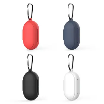 

Shockproof Protective Silicone Cover Case Protective Sleeve for Samsung-Galaxy Buds/Buds+ with Carabiner