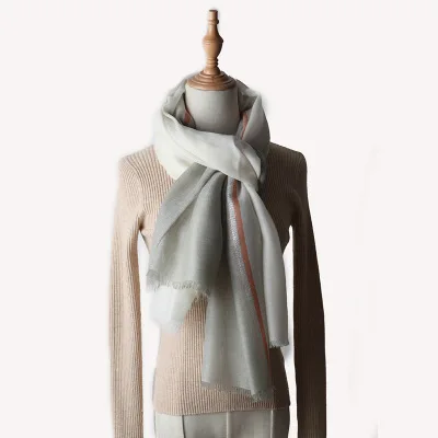 Саржевый 100 кашемировый шарф для женщин, Пашмина, женская осенняя и зимняя шаль, роскошная брендовая теплая внутренняя монгольская расцветка - Цвет: color 2