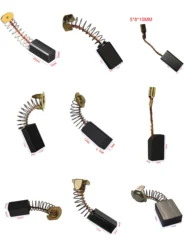 2 pçs broca moedor elétrico substituição escova de carbono grafite cobre peças de reposição para motores elétricos grafite escova
