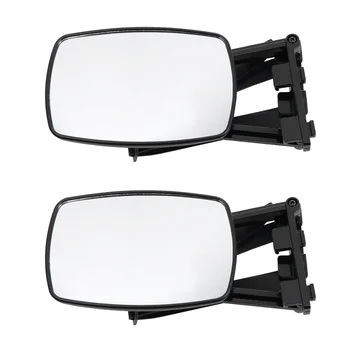 

1 Pair Wing Mirror Premium Strong Durable Extension Mirror Reflector Rearview Mirror for Tractor Caravan