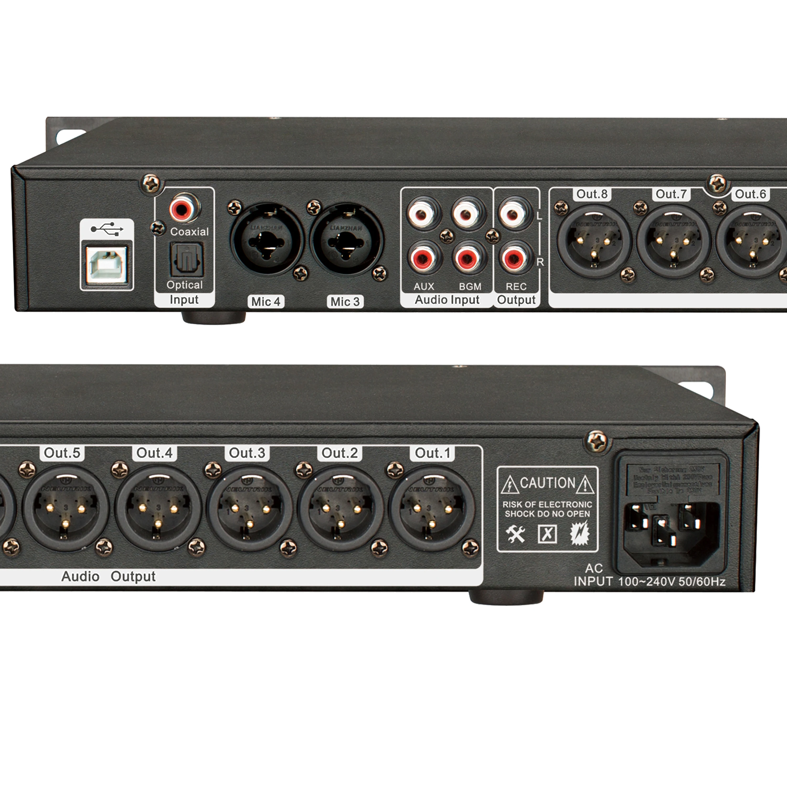 Leicozic K5210 DSP Professional Digital Signal Processor Touchable Screen With Software Control/ Wifi / USB Effect Processador