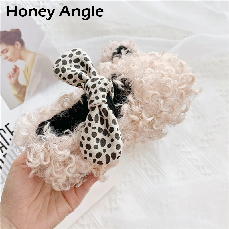 Honey Angle/осенне-зимняя детская повседневная обувь; нескользящая детская обувь принцессы для девочек; Корейская версия; обувь для малышей; 21-30