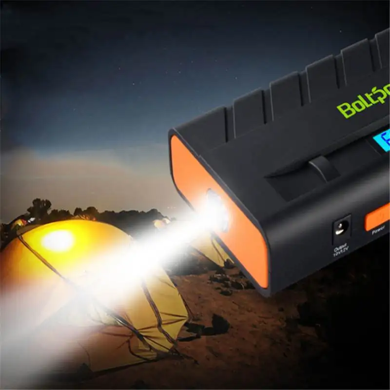 13600mAh Outdoor Portable Emergency Power Bank USB Car Starter Charger 12V 16V 19V Battery Power Bank Pack Booster