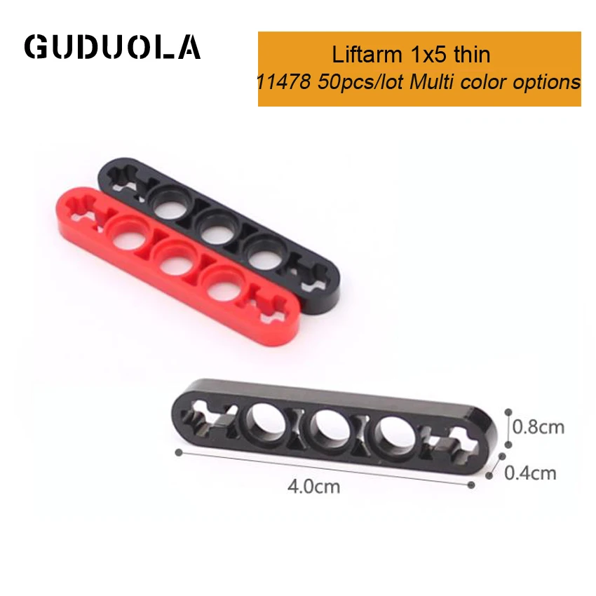 Детали Guduola 11478 Liftarm 1x5 тонкие строительные блоки MOC Обучающие креативные игрушки