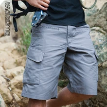 Vaguelette, походные рыболовные шорты с карманами, однотонные, серые/зеленые, хлопковые мужские шорты, летние, штаны карго, Короткие