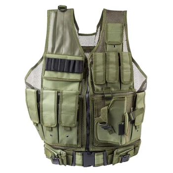 

Multi-Functional Combination MOLLE Expands Vest Tabby Tactical Vest Protective Vest - Green