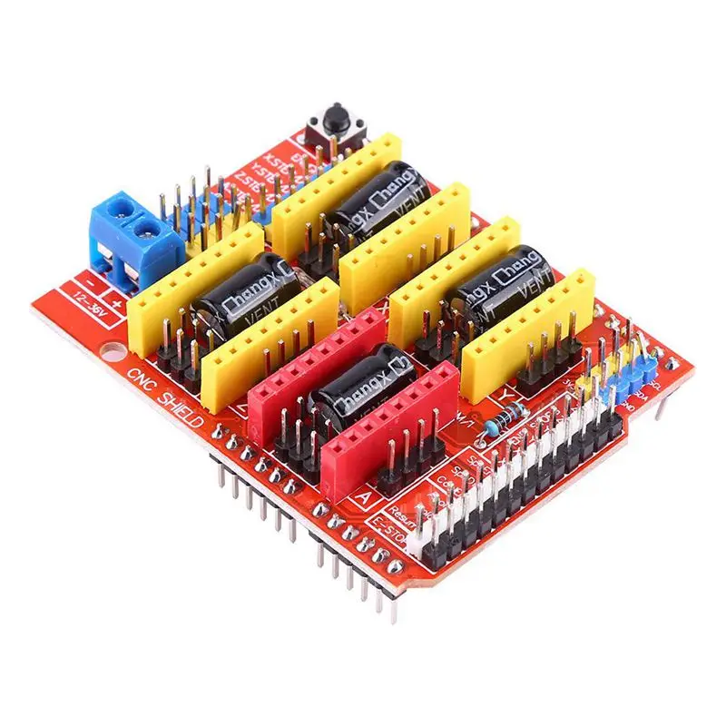 3D CNC щит доска для UNO R3+ 4 шт A4988 шаговый двигатель драйвер для Arduino 3d принтер