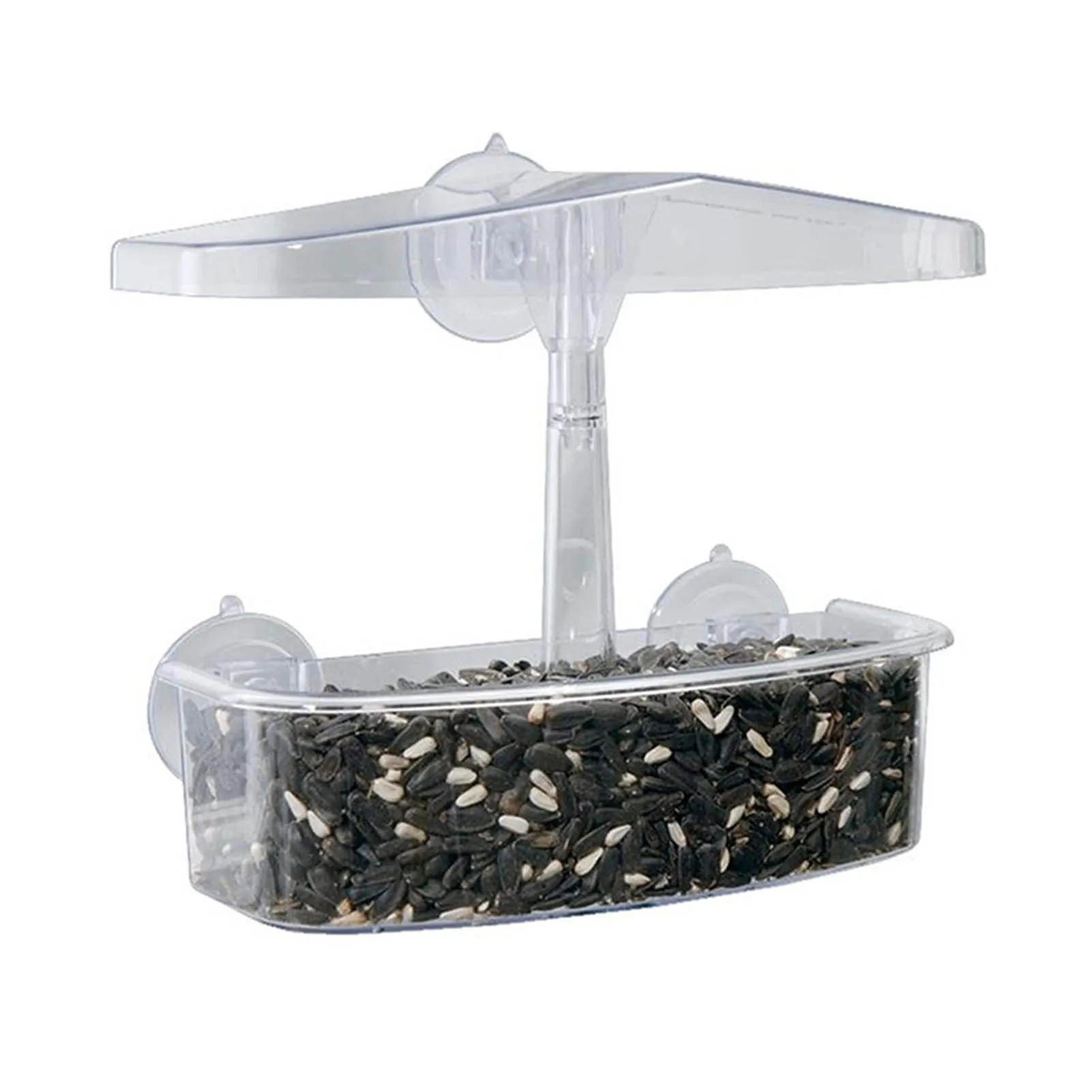 Bird Feeder Transparent Window Viewing Bird Feeders Tray Birdhouse Pet Water Feeder Suction Cup Mount House Type