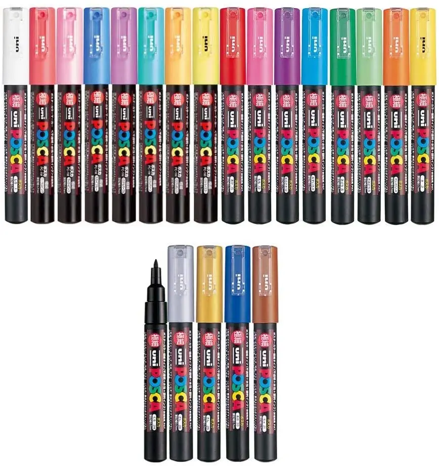 Акриловый маркер Uni Posca PC-1M 1 шт. | Канцтовары для офиса и дома