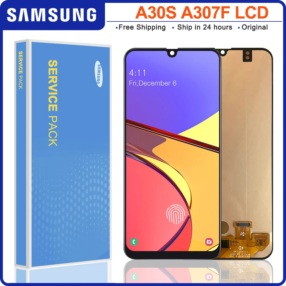 Дисплей AMOLED для Samsung GALAXY A30S ЖК-дисплей с сенсорным экраном дигитайзер в сборе A307/DS