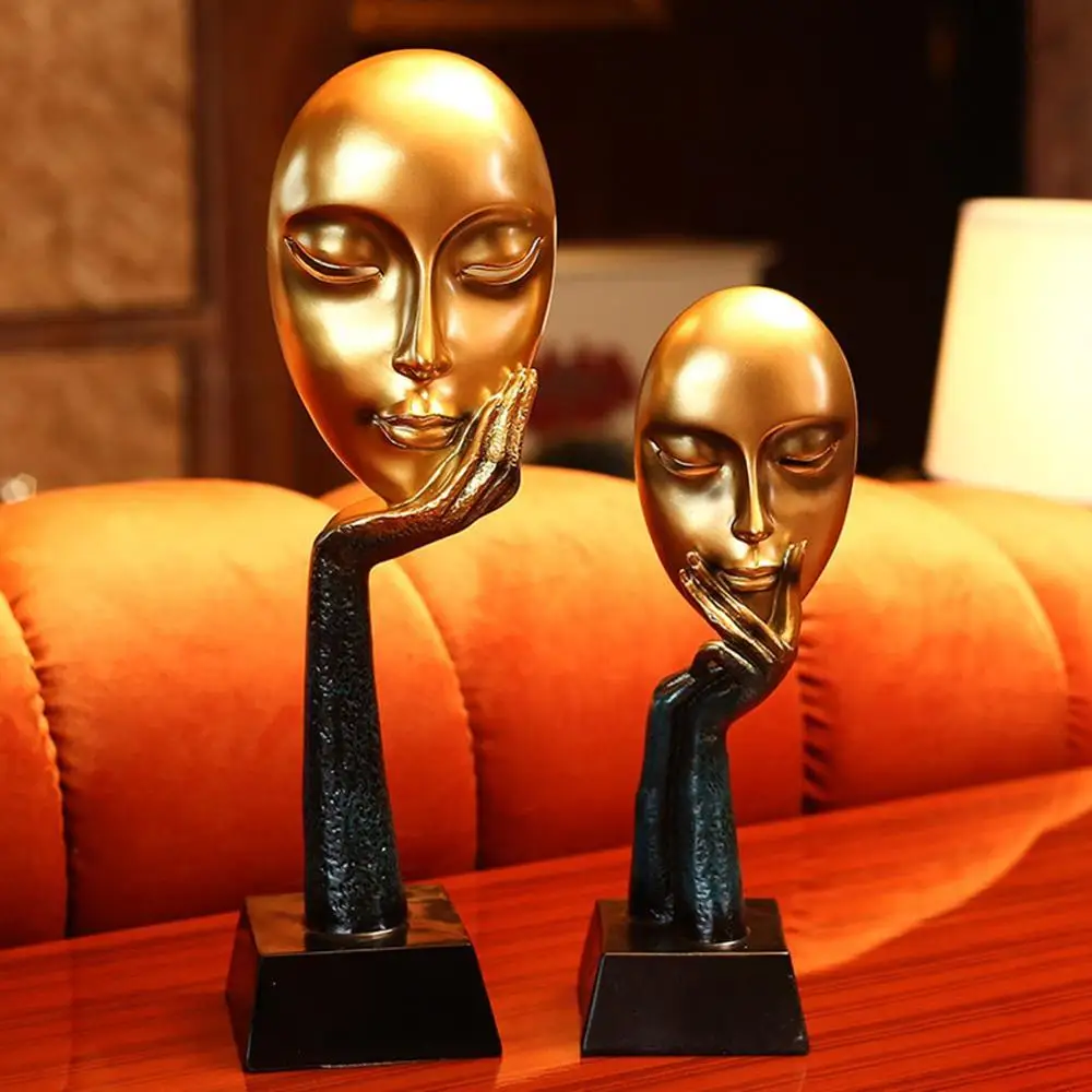 

Home Statue Abstract Human Face Model Sculpture Modern Art Living Room buda Hallway Cabinet Decor Home Decoration Accessories