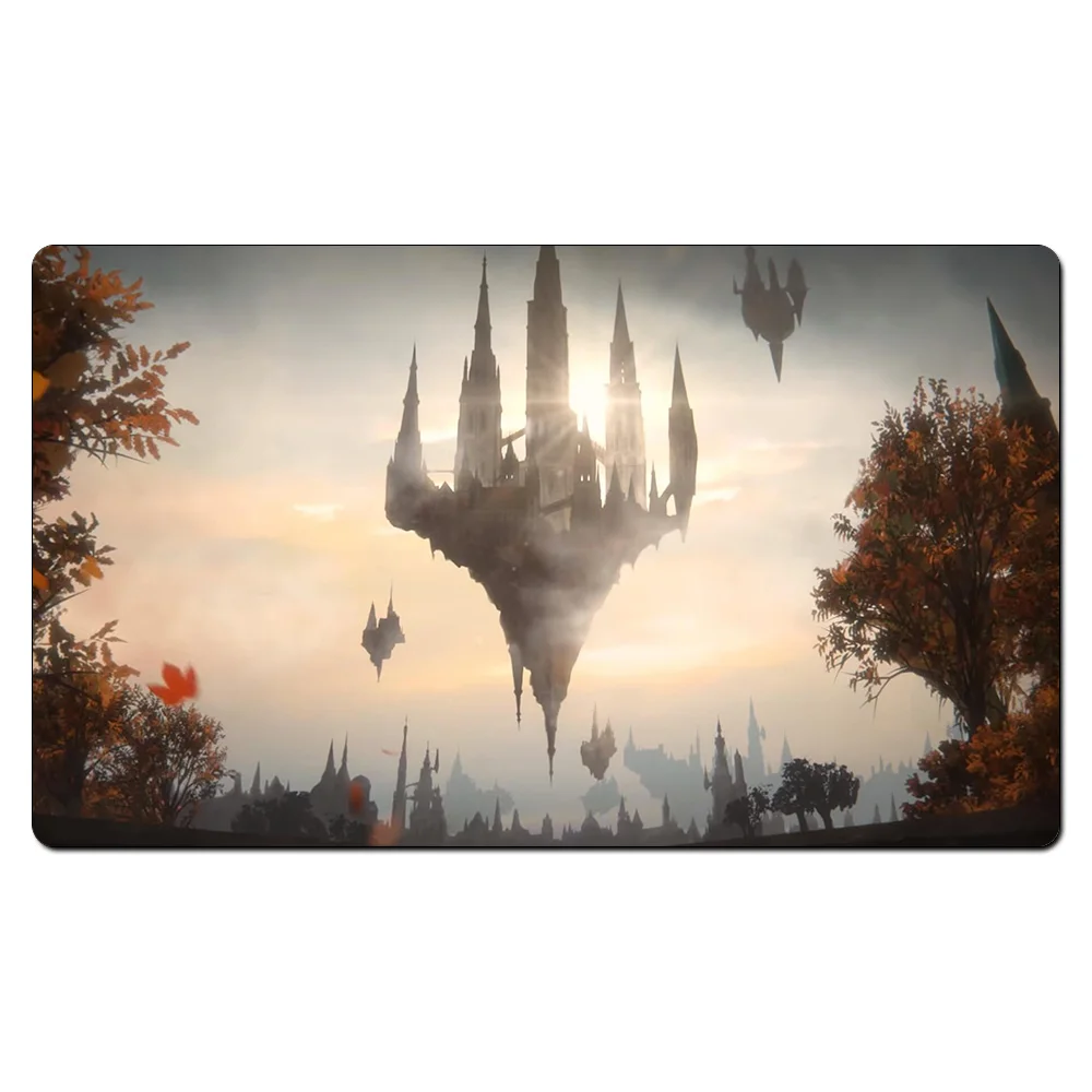 Many Choice Zendikar Basic Lands Card Games Custom Playmat Mountain Playmat,Board Games Ultra Table with Pro Free Bag - Color: Ravnica Streets
