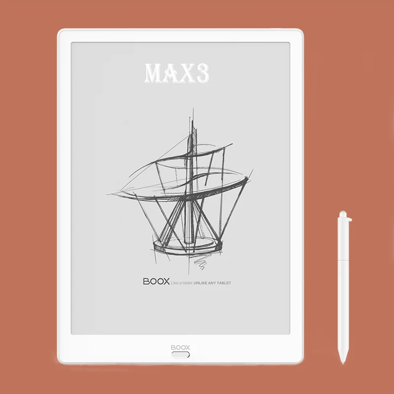 Новая модель BOOX MAX3 электронная книга читатель первый Android 9,0 13,3 дюймовый e-Reader 4G/64G type-C(поддержка OTG) e-ink планшетный ПК - Цвет: 1 stylus