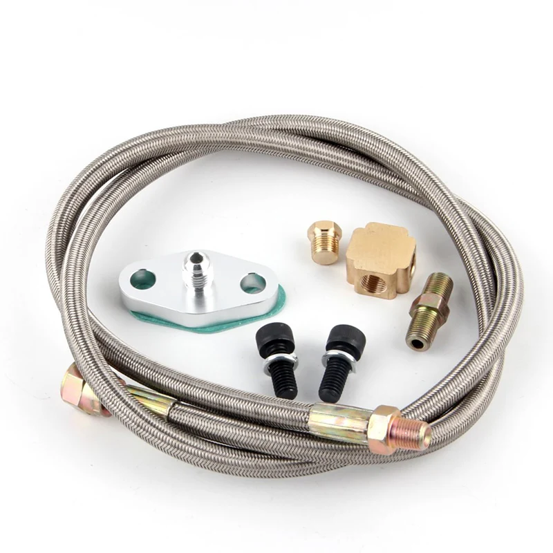 T3 T4 T3/T4 T04E T70 T66 T67 GT35 T3/60 1 GT45 турбо линия подачи масла 1/8 NPT 4AN|Подача и обработка