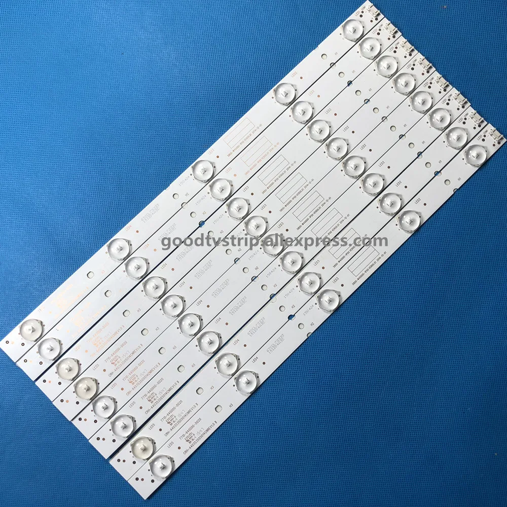 8 шт./лот для Skyworth 40E3000/3500 светодиодная подсветка бар 5800-W40000-3P00/2P00 VER0.0