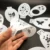 9ШТ Трафареты для Рисования Лица Боди Арт Хэллоуин День Рождения DIY Макияж Штампы Временные Татуировки Многослойные Трафареты Пластмассы