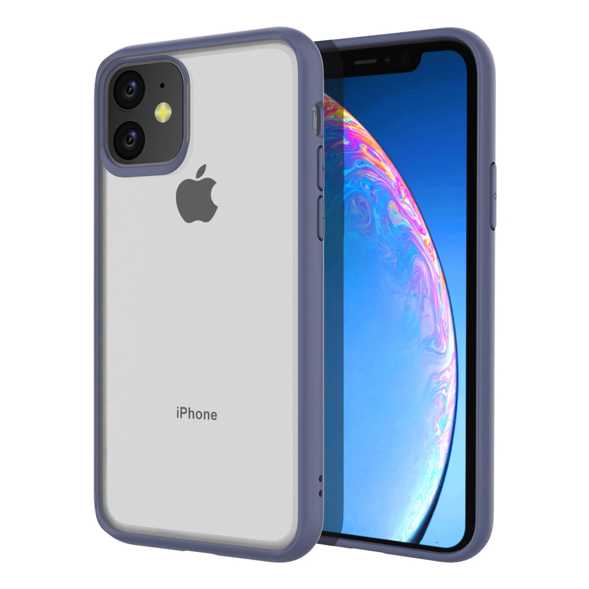 Royalblue Для iPhone 11 11 Pro 11 Pro Max чехол прозрачный Гибридный ТПУ+ PC прозрачный силиконовый бампер противоударный чехол для iPhone 11 XI чехол - Цвет: Royalblue