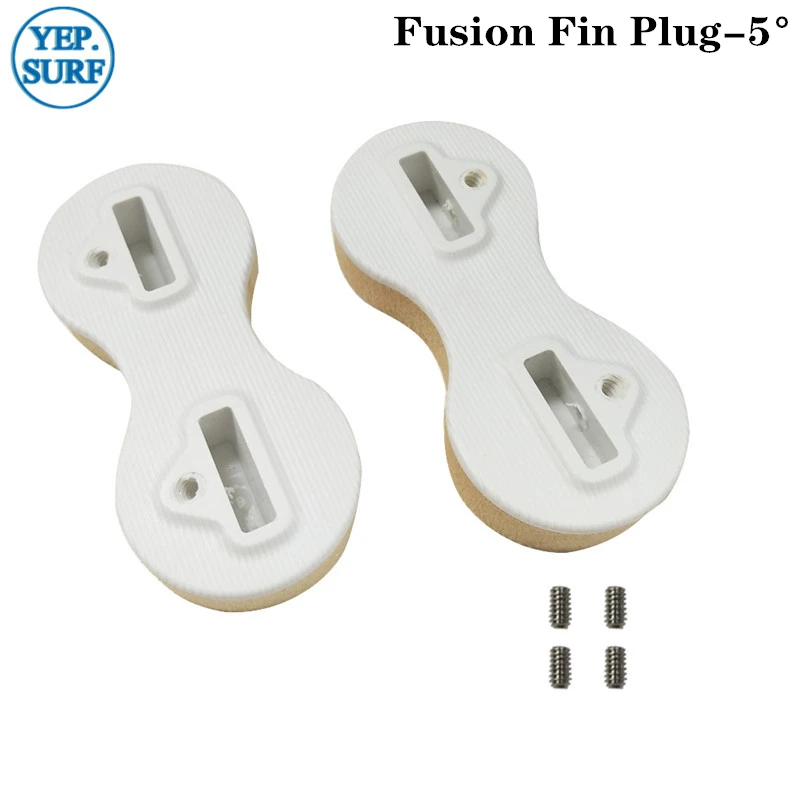 Surf FCS плавник Plug белый пластик Surf Fusion 5/9 градусов Fin Plug с ребром ключ бесплатная доставка