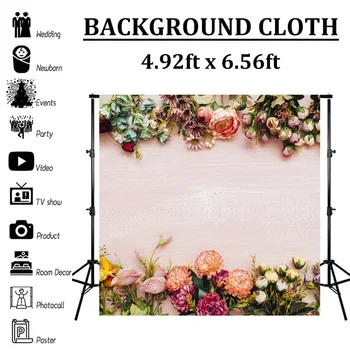 

200cm*150cm Romantic 3D Flower Wall Backdrop Decorative Photography Background for Wedding Party