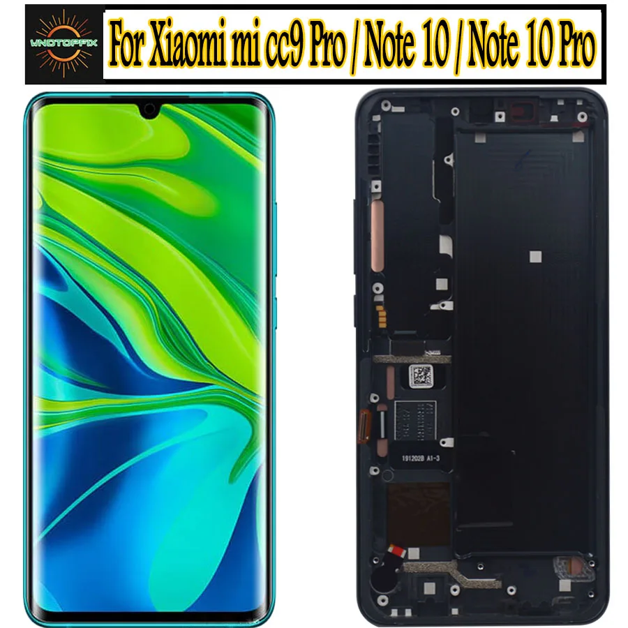 6.47"Amoled for XiaoMi Mi Note 10 pro lcd display Screen Touch