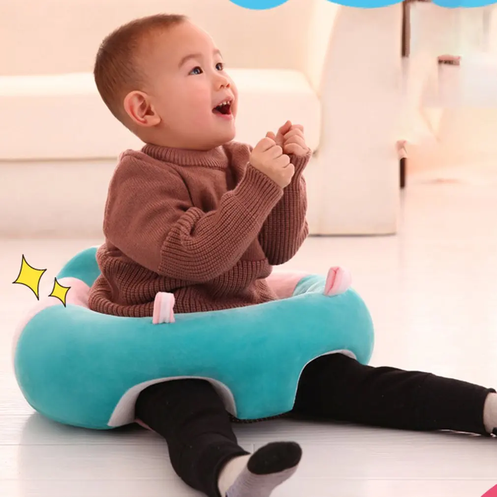Baby Support Seat Plush Soft Baby Sofa Infant Learning To Sit Chair Keep Sitting Posture Comfortable For 0-3 Months Children