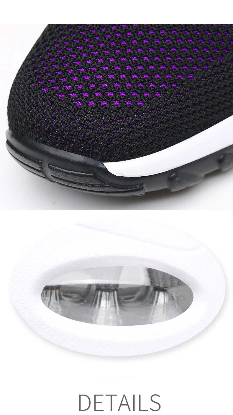 Walking Shoes 2021 New Women Breathable Casual Shoes Outdoor Light Weight Frenulum Casual Walking Platform Ladies Sneakers Black