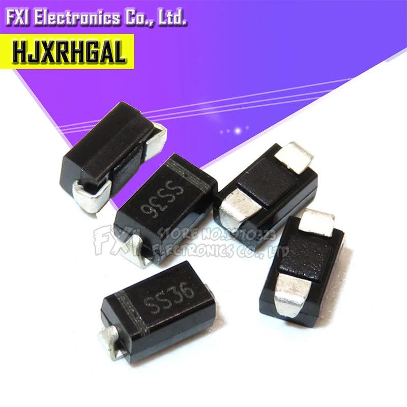 100 шт. SS36 SR360 30v 60a SMD диод SMA sk36