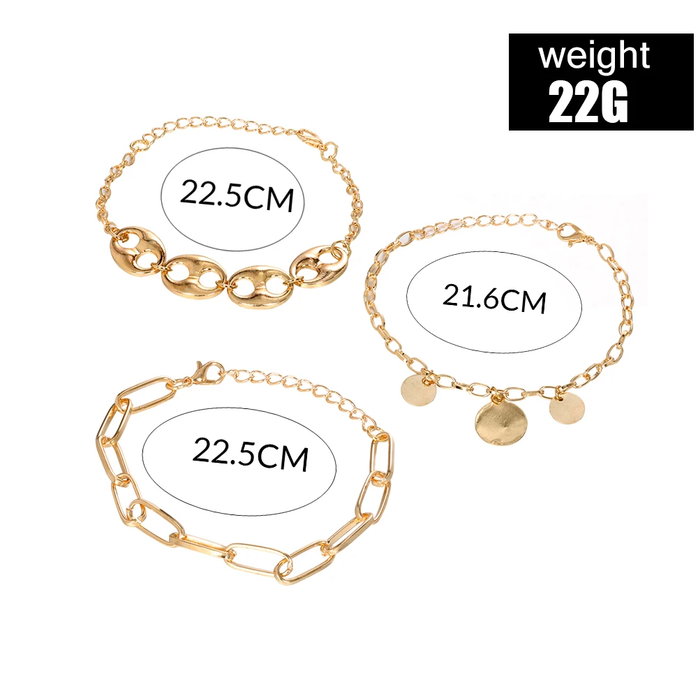 3 шт./компл. подчеркнут Вашу индивидуальность браслеты со сменными круглыми