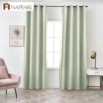 Napearl 1 Piece 100 Shading Blackout Curtains For Living Room