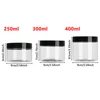 250/300/400ml Empty Plastic Clear Cosmetic Makeup Clear Jar Face Cream Sample Pot Gel Box Wide Mouth Food Container Empty Bottle 6