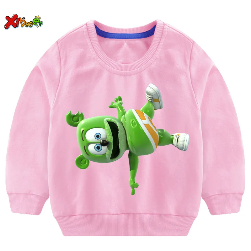 Gummy Bear kids hoodies sweatshirts I LOVE YOU t shirt Fashion Personality Casual T Shirt children boys girls T-shirt sweatshirt - 4