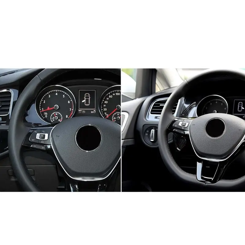 Углеродное волокно рулевое колесо сдвиг весло расширение для Volkswagen Golf 7 R GTI