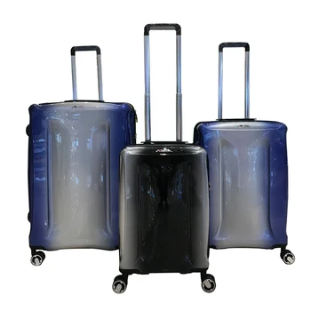 

Gradient color original travel luggage simple PC ultralight trolley suitcase 20/24/29 inch boarding case consignment TSA box