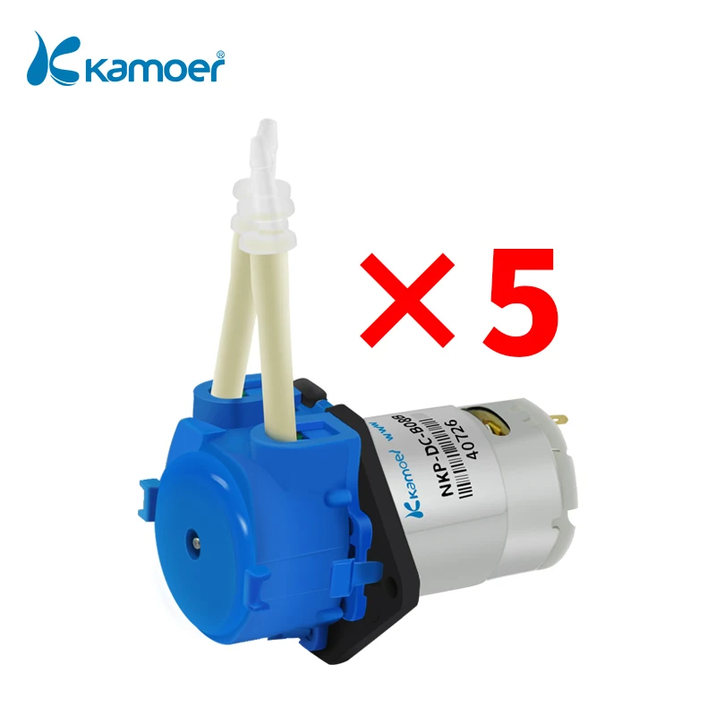 5 in pack Kamoer NKP Micro Peristaltic Pump 6V/12V/24V DC Motor Low