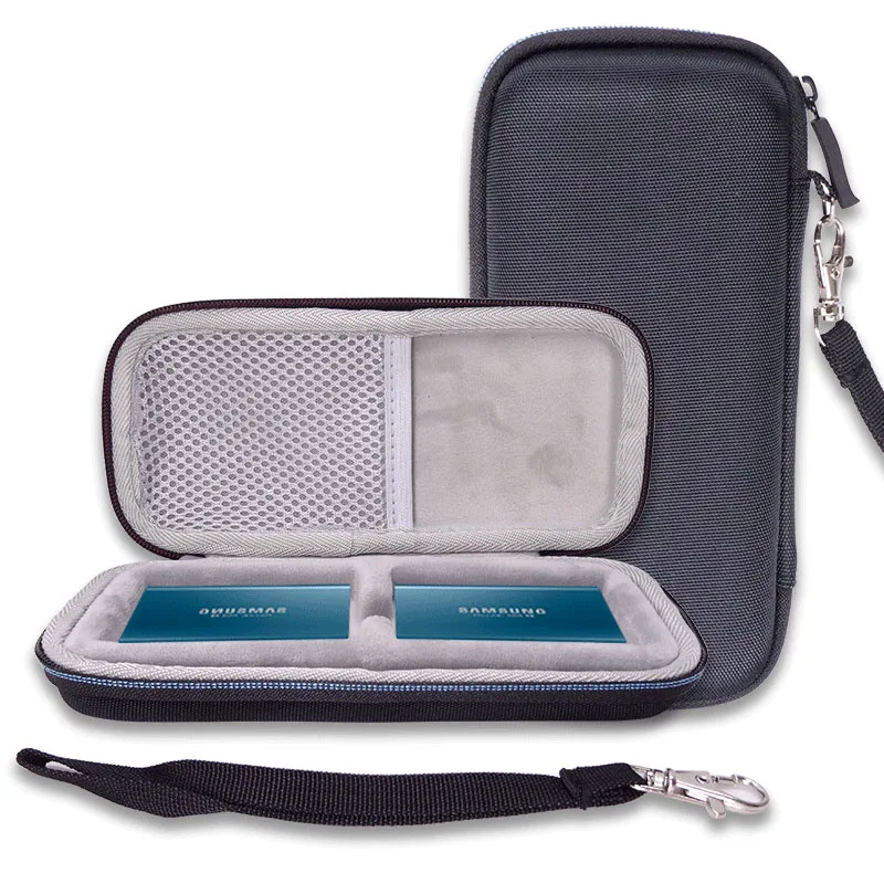 Ssd Portatile 250Gb 500Gb 1Tb 2Tb Usb 3.1 Unità A Stato Solido Esterne Custodia Rigida Antiurto In Eva Per 2 Samsung T7/T5 / T3