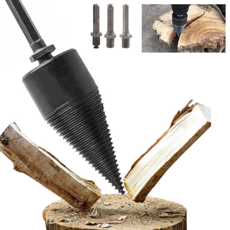 Tagliare punte da trapano per legno blocco di legno strumento per spaccare  la legna da ardere per esterni taglierina per tronchi sostituzione  dell'ascia 43/38/32mm acciaio al carbonio|Drill Bits| - AliExpress