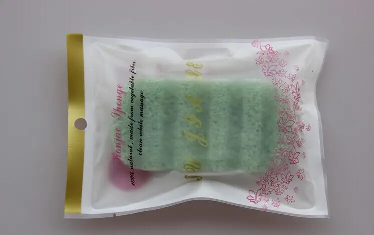 Square shape Large 100% Natural Black Konjac Sponge Natural Konjac Konnyaku Jelly Fiber Face Wash Cleansing Bath Sponge Puff