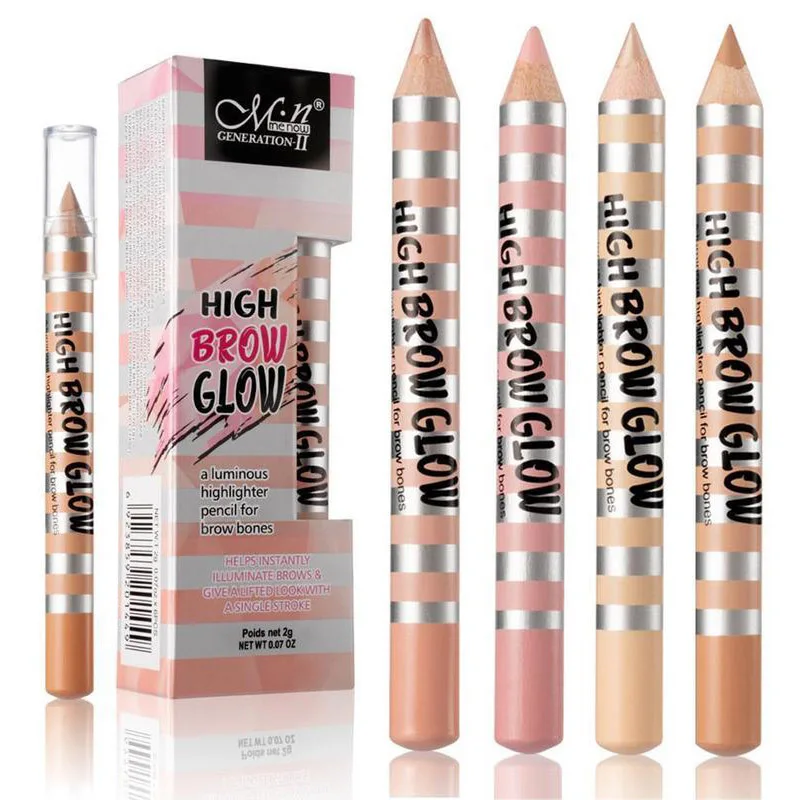 

High Brow Glow Luminous Highlighter Pencil for Brow Bones Waterproof Long Lasting Eyebrow Pencil Professional Eye Brow Pencil
