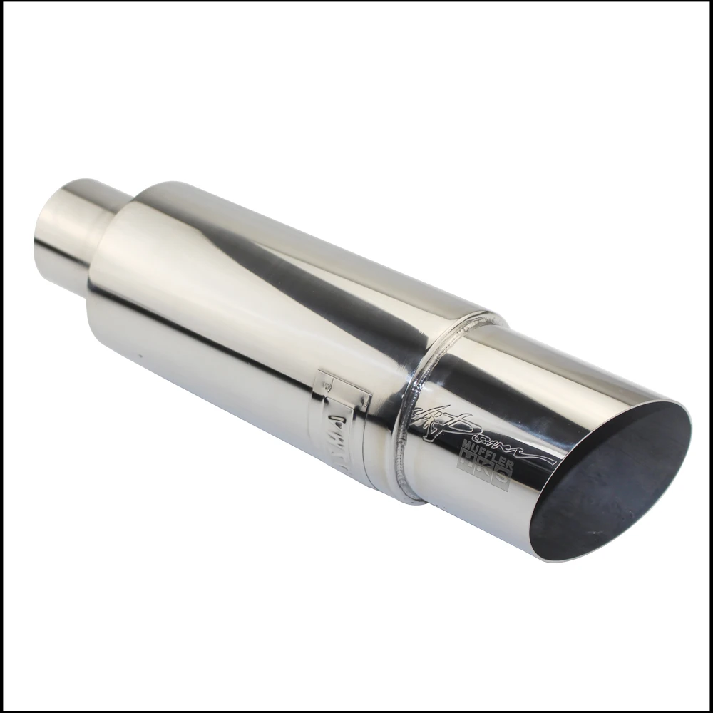 Motorcycle Exhaust Muffler Car Exhaust Tail Pipe Universal Stainless steel ID 51MM 57MM 63MM outlet 89mm